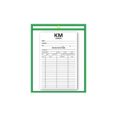 Asp Repair Order/Work Ticket Holders 9" X 12", 5 Per Box: Green Pk 7422